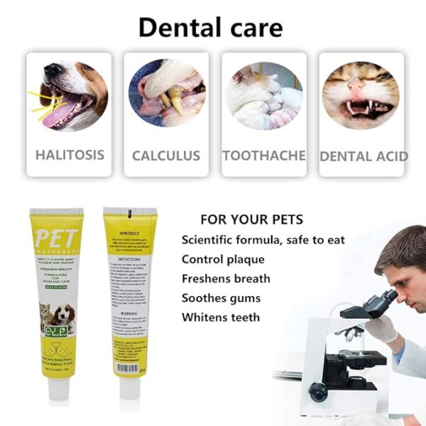 Pet Toothbrush Kit – Eliminate Bad Breath & Keep Your Pet’s Teeth Clean