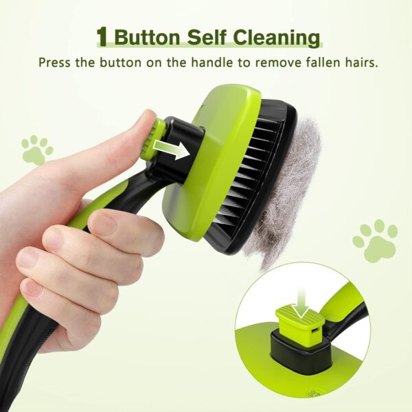 Self-Cleaning Pet Brush – Removes Hair Instantly with One Click!
